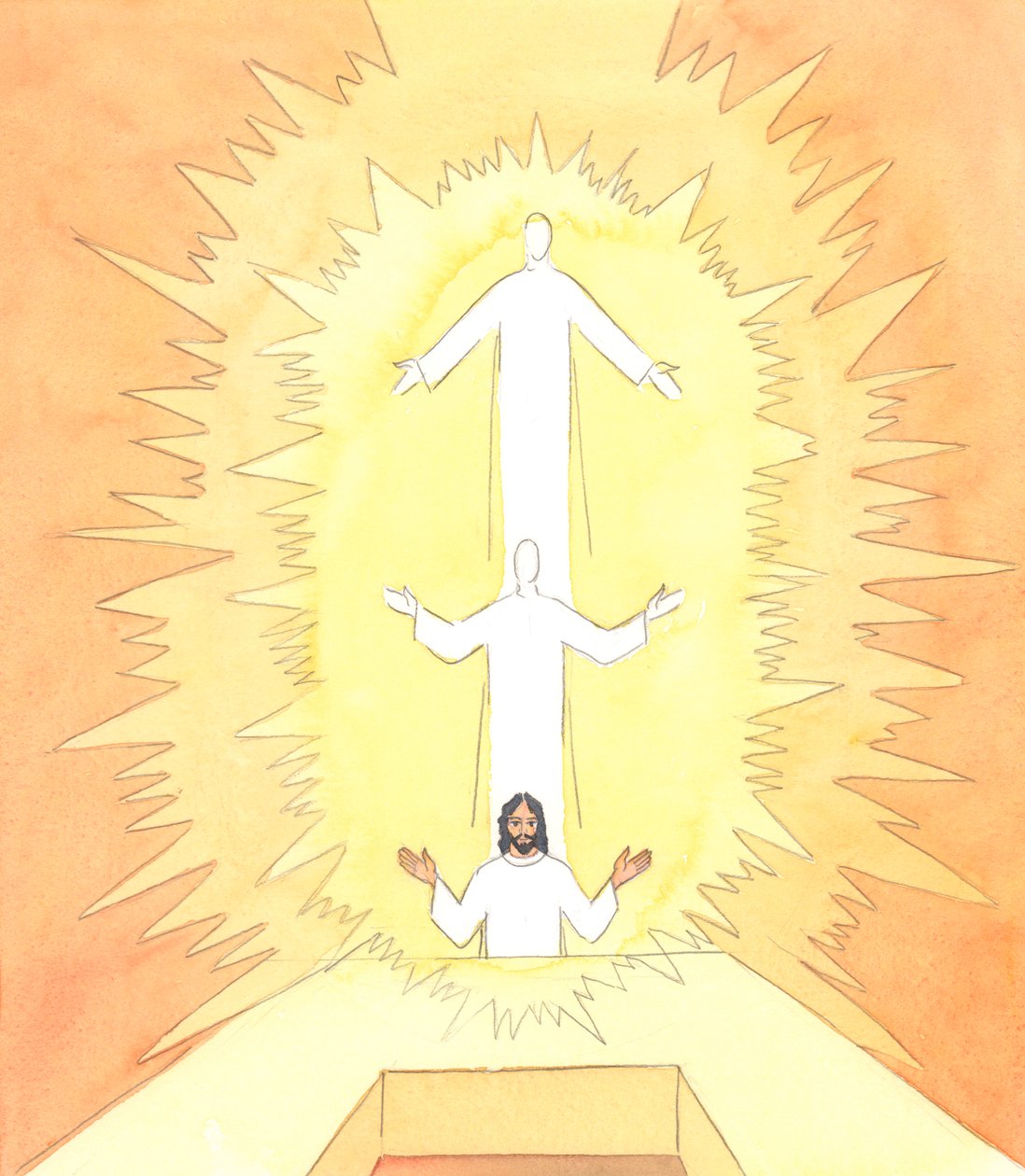 Christ prayed in the Upper Room before His Passion by Elizabeth Wang