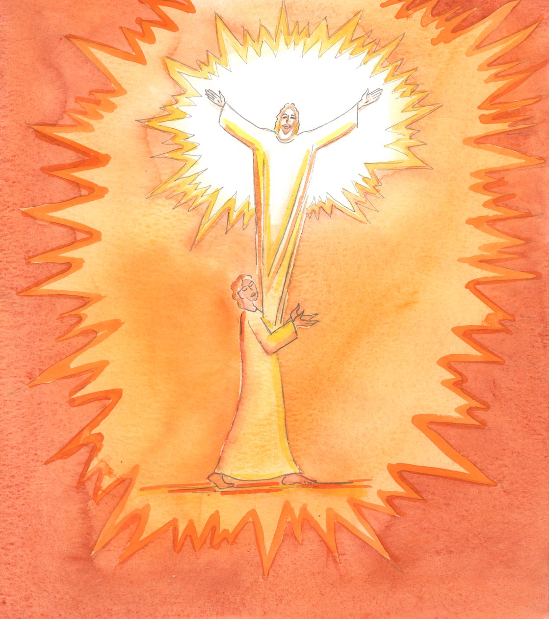When a soul is empty of all vain desires, Christ fills it with His light, in Holy Communion; and as Christ praises His Father, in the Spirit, God praises God, in God, in bliss and radiance by Elizabeth Wang