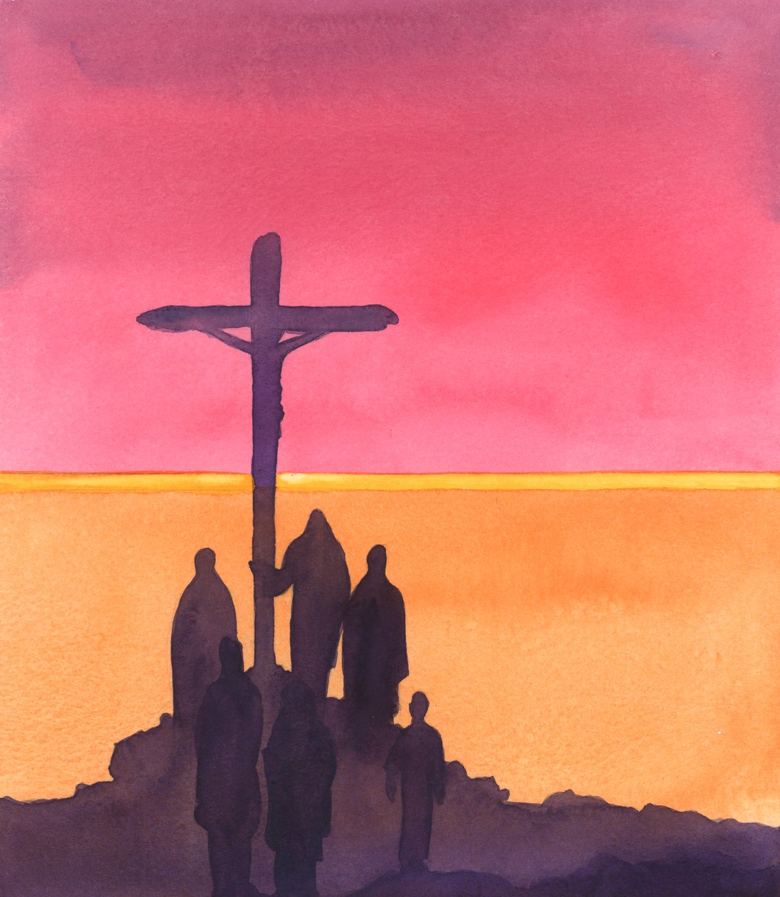 When the Prince of Life was hanging on the tree, saying "Father, forgive them", a few sympathetic onlookers stayed with him by Elizabeth Wang
