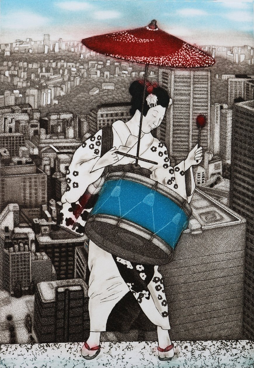 A Drum Girl, 2007 by Emiko Aida