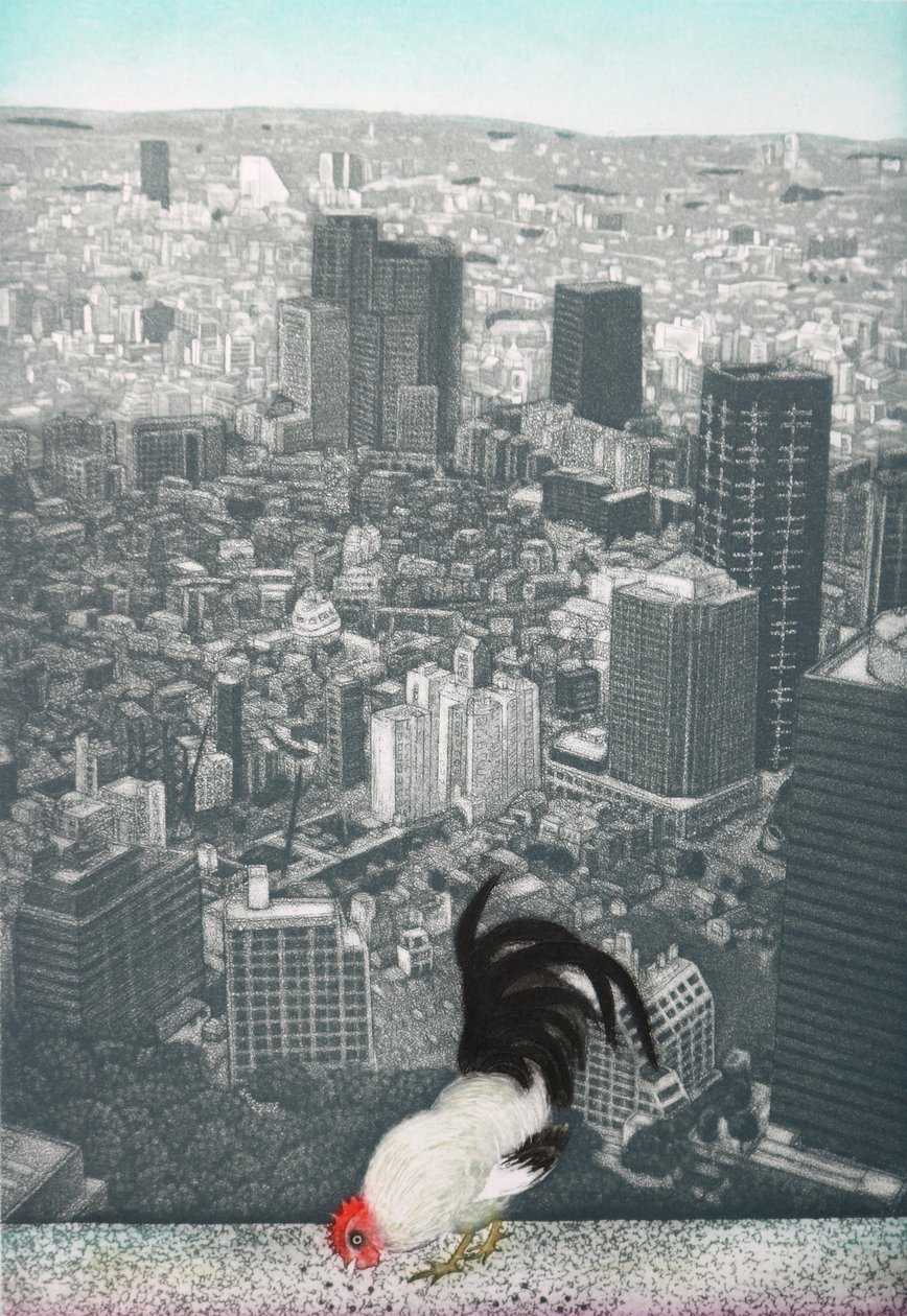 Jakucyu's Rooster, 2009 by Emiko Aida: Buy fine art print