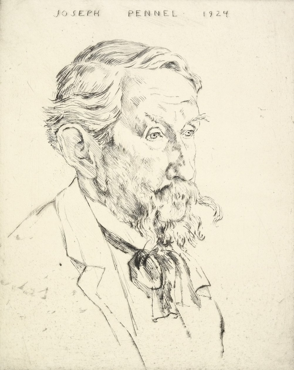 Portrait of Joseph Pennell by Emil Orlik
