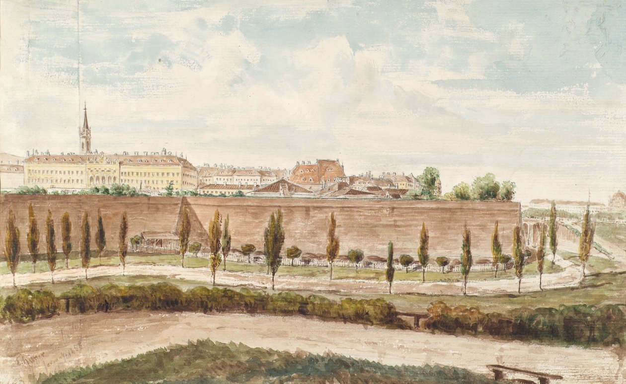 The Augustinian Bastion in Vienna by Emil Hütter