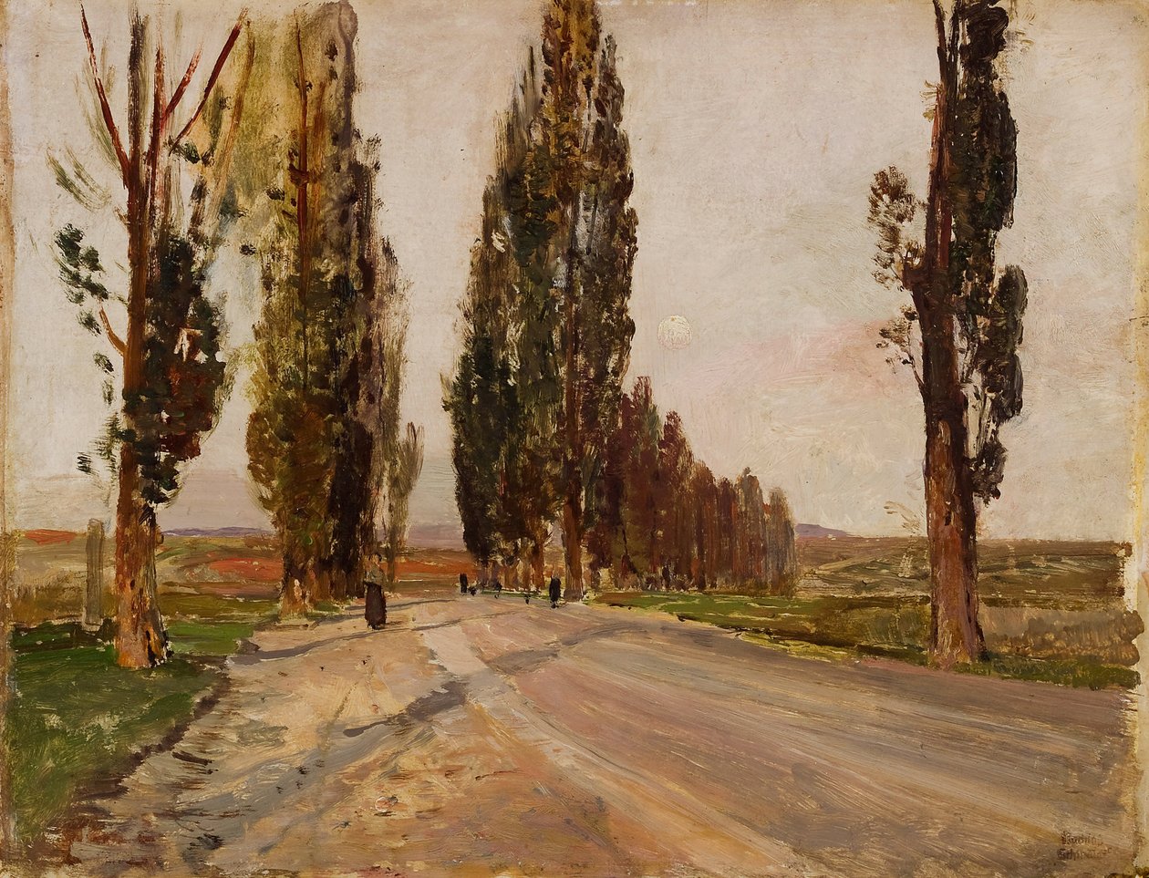 Boulevard of Poplars near Plankenberg, c. 1890 by Emil Jakob Schindler
