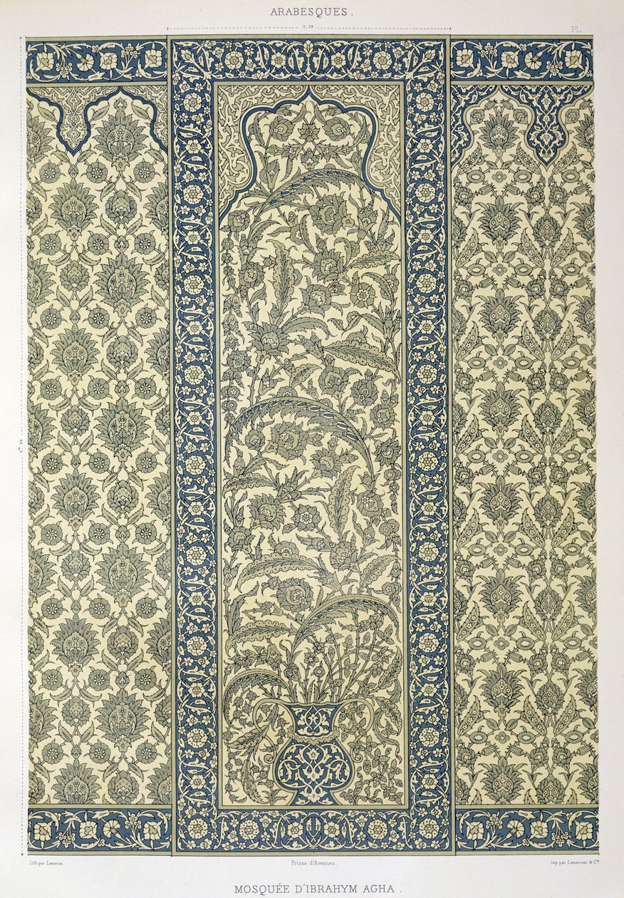 Tiled Panel from Mosque of Ibrahym Agha, from 
