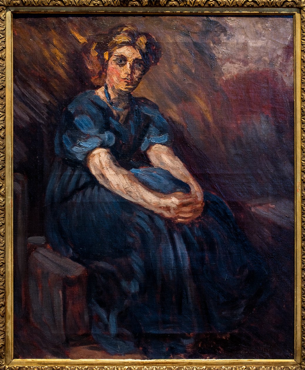Portrait of Stephanie Van Parys Seated, circa 1905 by Emile-Antoine Bourdelle