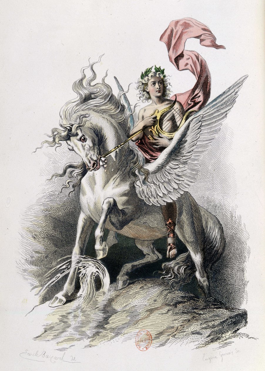 Poetic Art in Artworks by Nicolas Boileau. Illustration E. Bayard. Paris 1873 by Emile Antoine Bayard