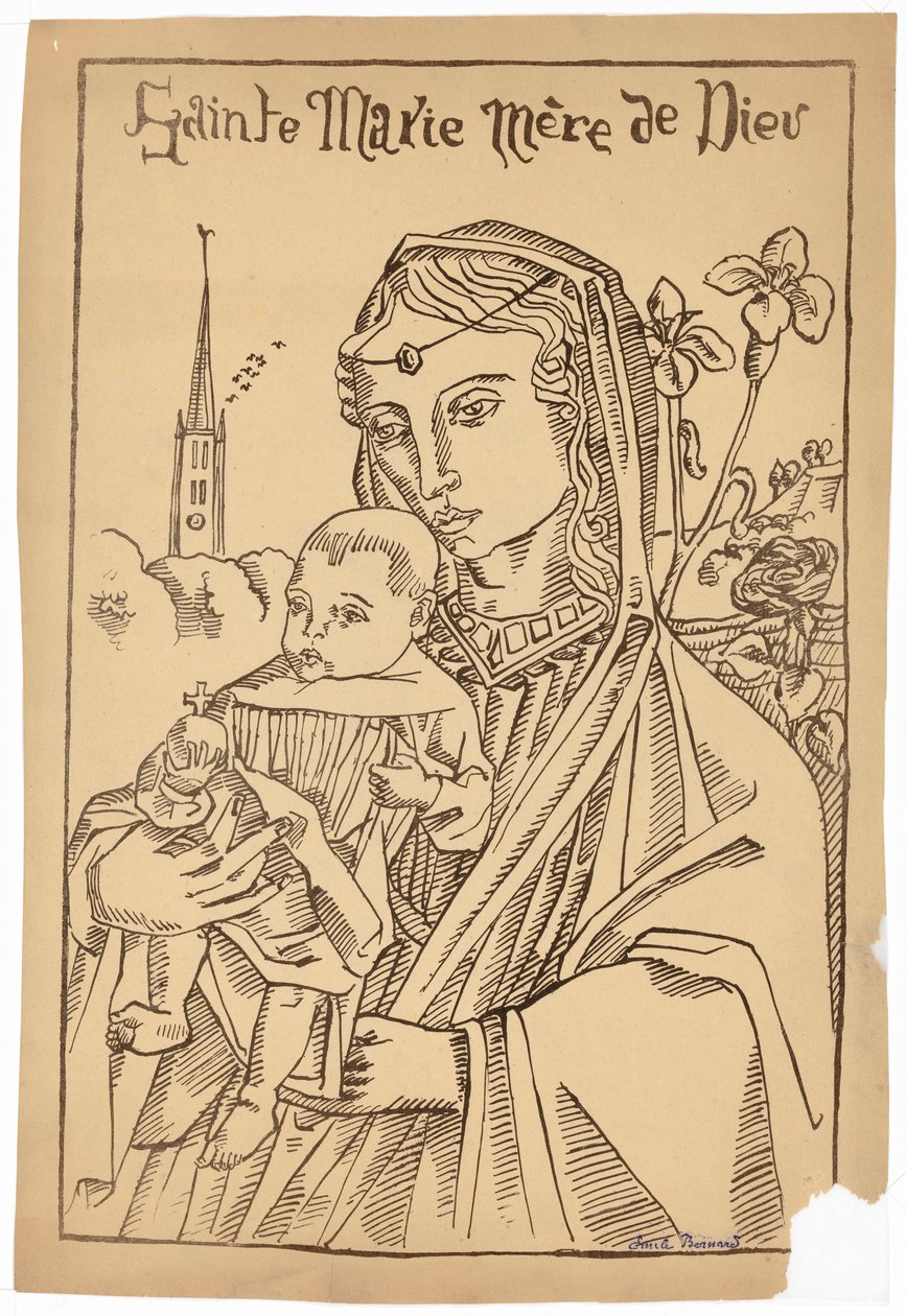 Mary, Mother of God by Emile Bernard