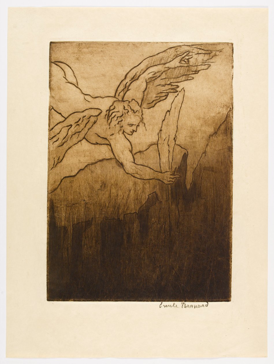 No. 6 - “A feather that had escaped from the archangel’s wing remained and, pure and white, quivered.” by Emile Bernard
