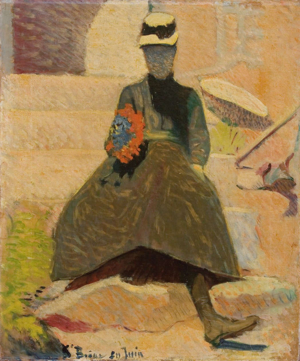 Woman at Saint-Briac, 1886 by Emile Bernard