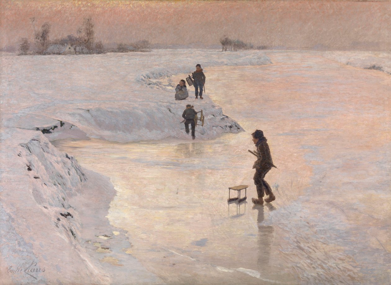 The Skaters, c.1891 by Emile Claus