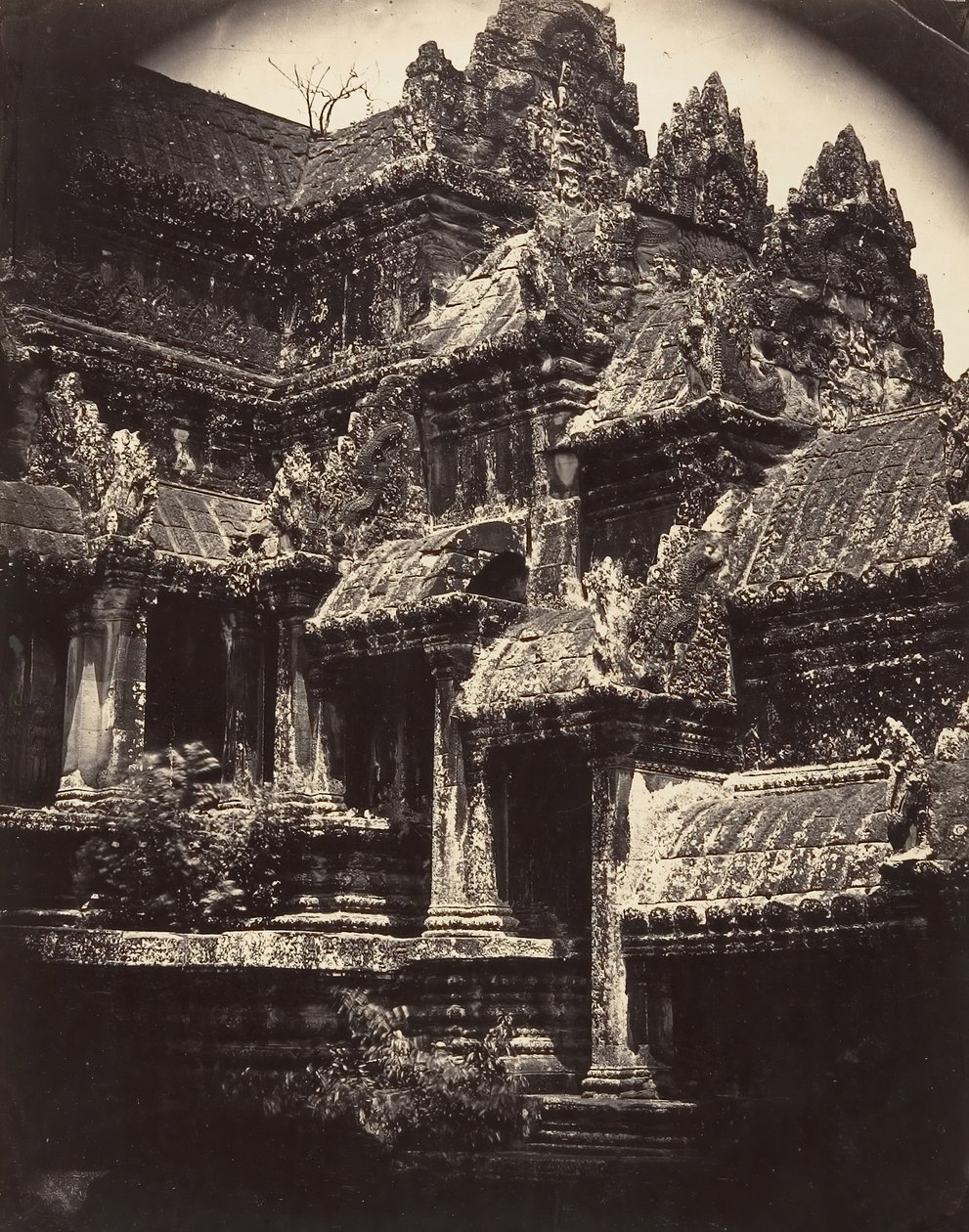 Angle of an Inner Courtyard of the Great Pagoda by Emile Gsell