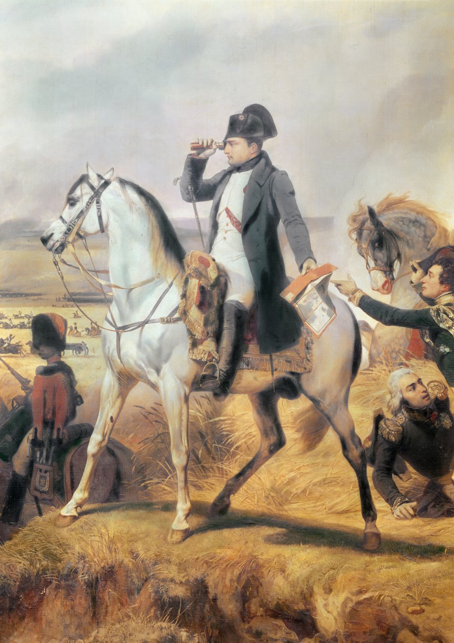 Napoleon from the Battle of Wagram (detail) by Emile Jean Horace Vernet