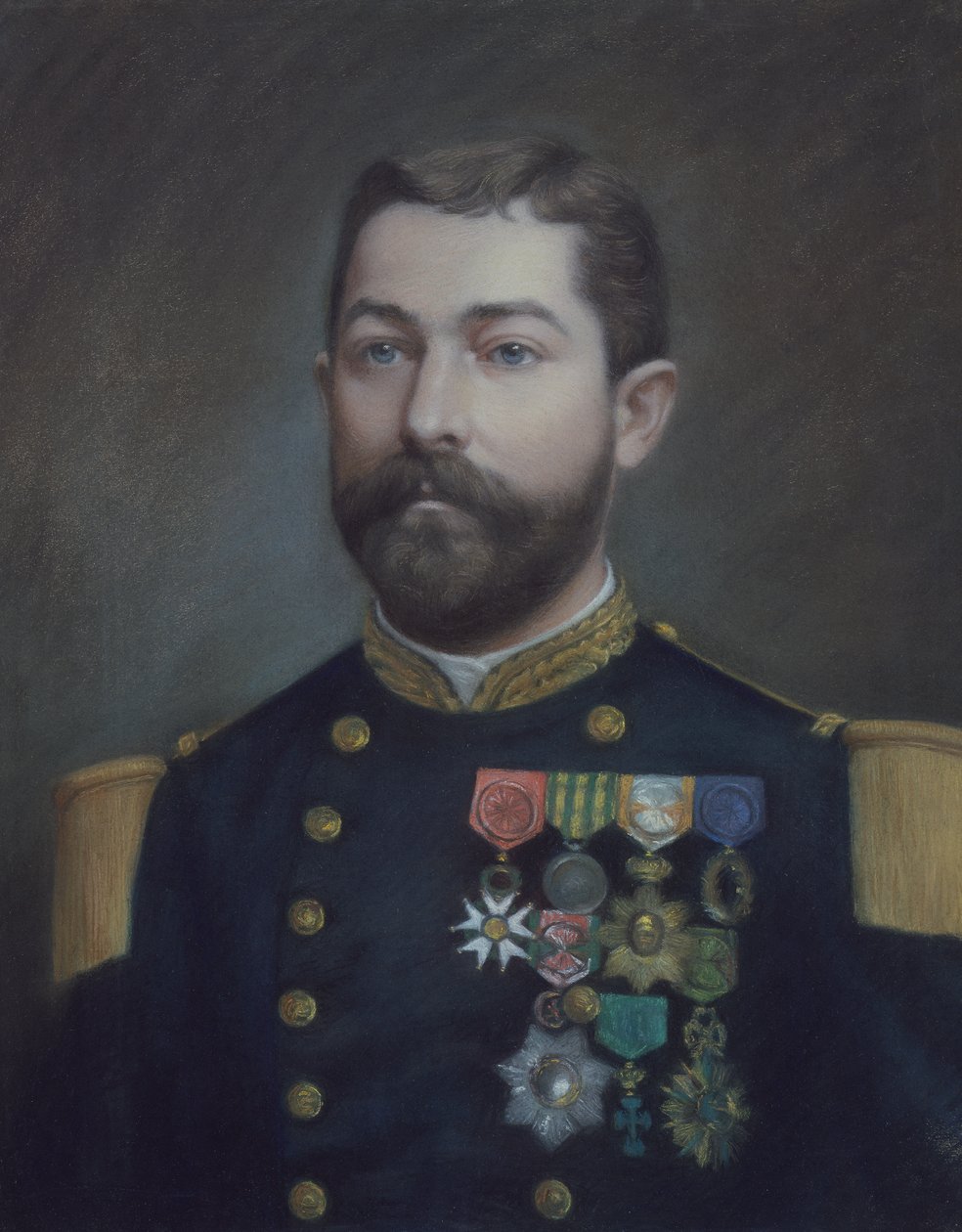 Portrait of Emile Commander Duboc, hero of the conquest of Tonkin by Emile Richard Haumont