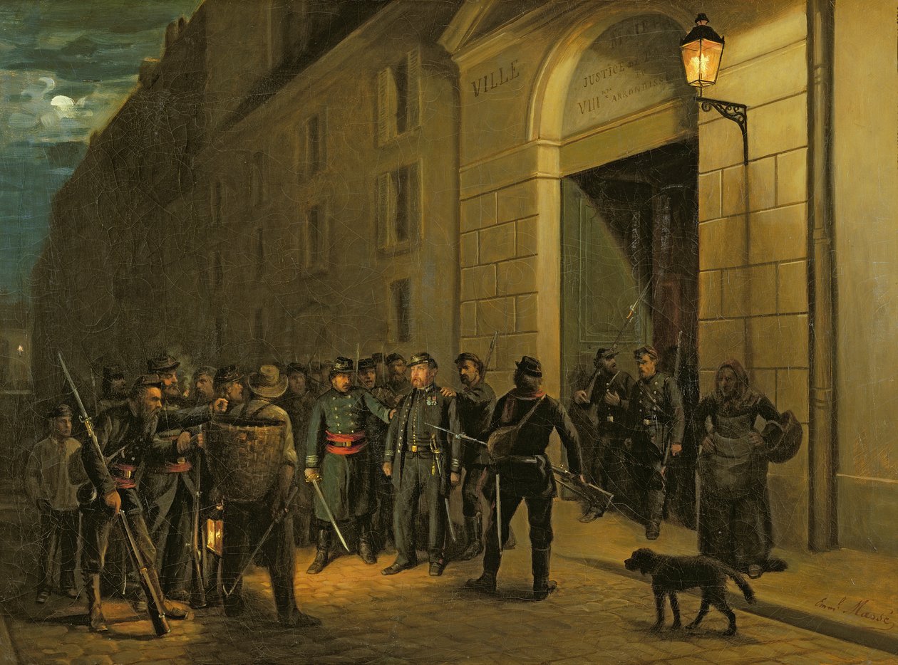 Arrest of the Generals Lecomte and Clement Thomas during the Paris Commune by Emmanuel Masse