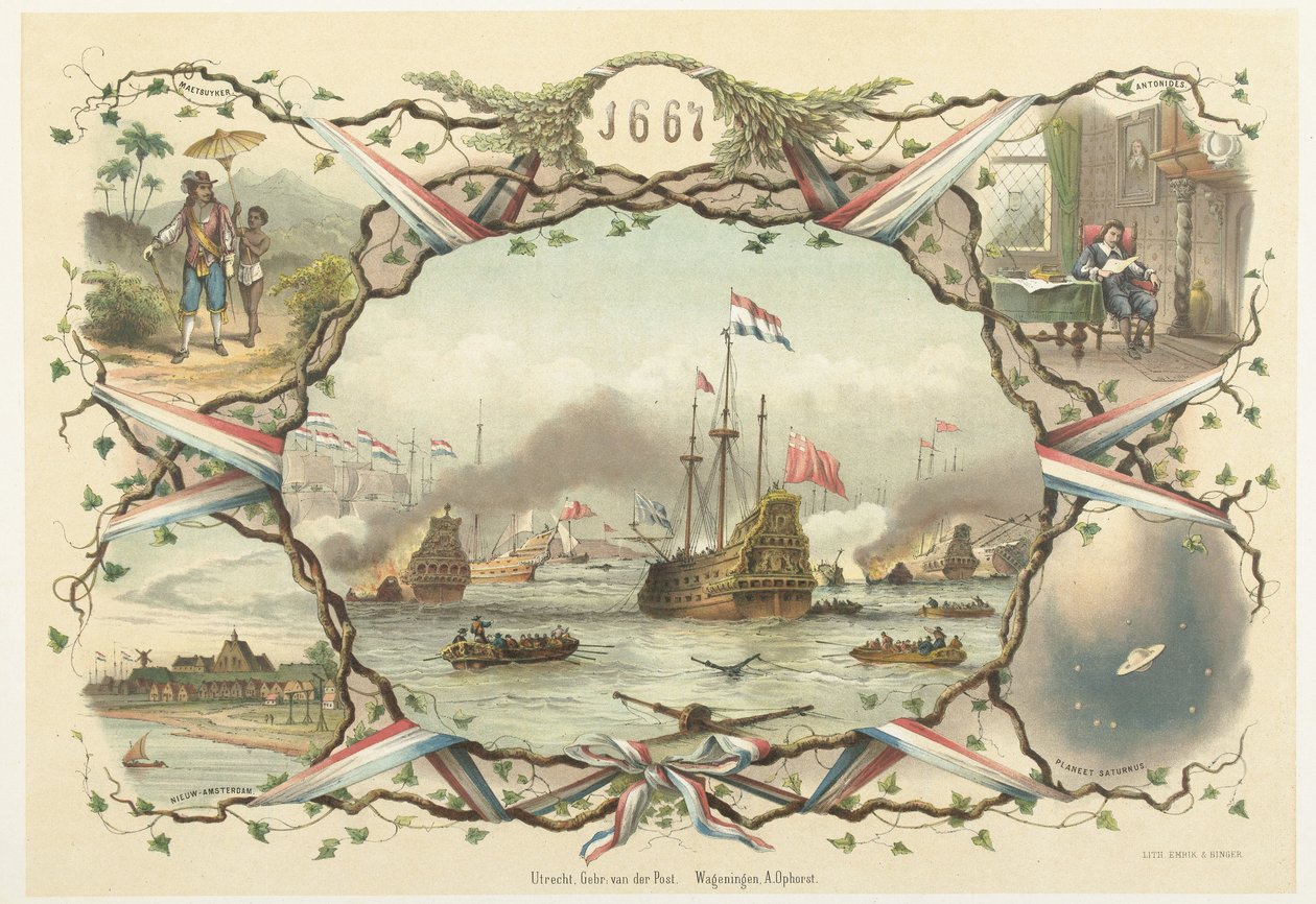 The Journey to Chatham and the Capture of the Royal Charles, 1667 by Emrik and Binger