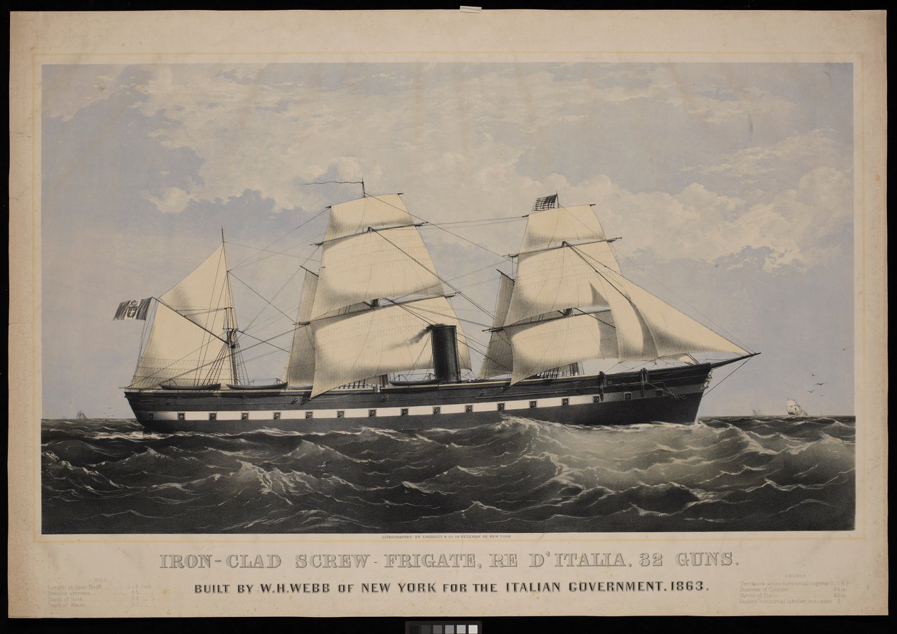 Iron-Clad Screw Frigate, Re d