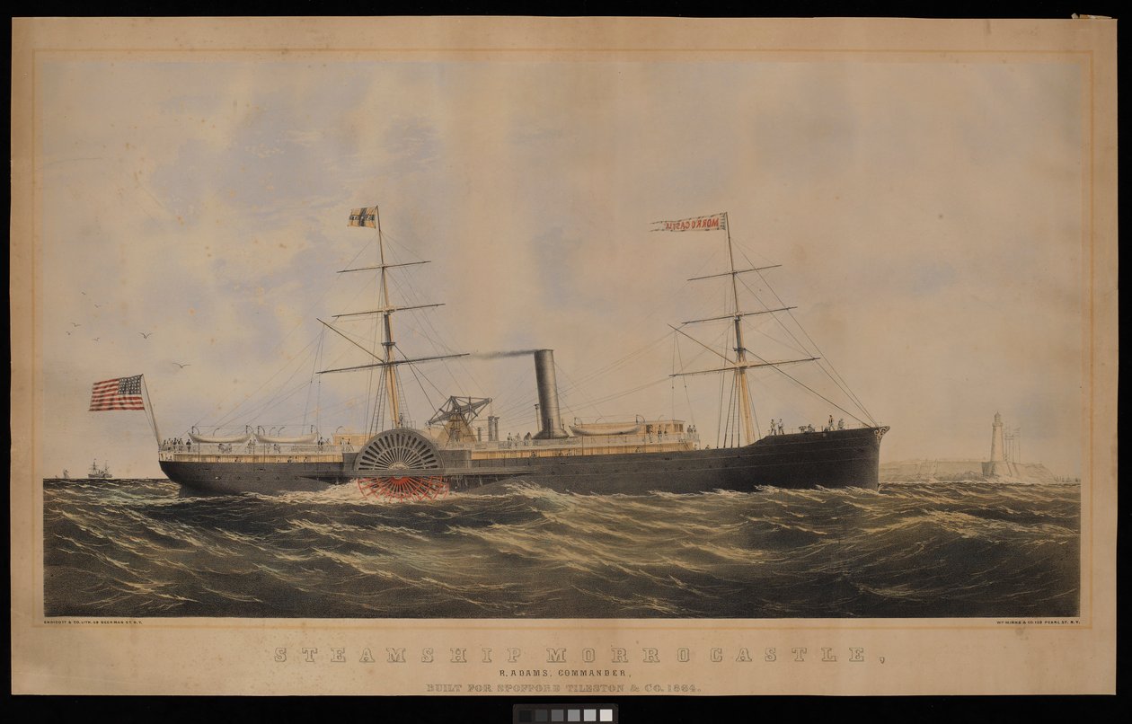 Steamship Morrocastle, R Adams Commander built for Spofford Tileston & Co by Endicott Endicott
