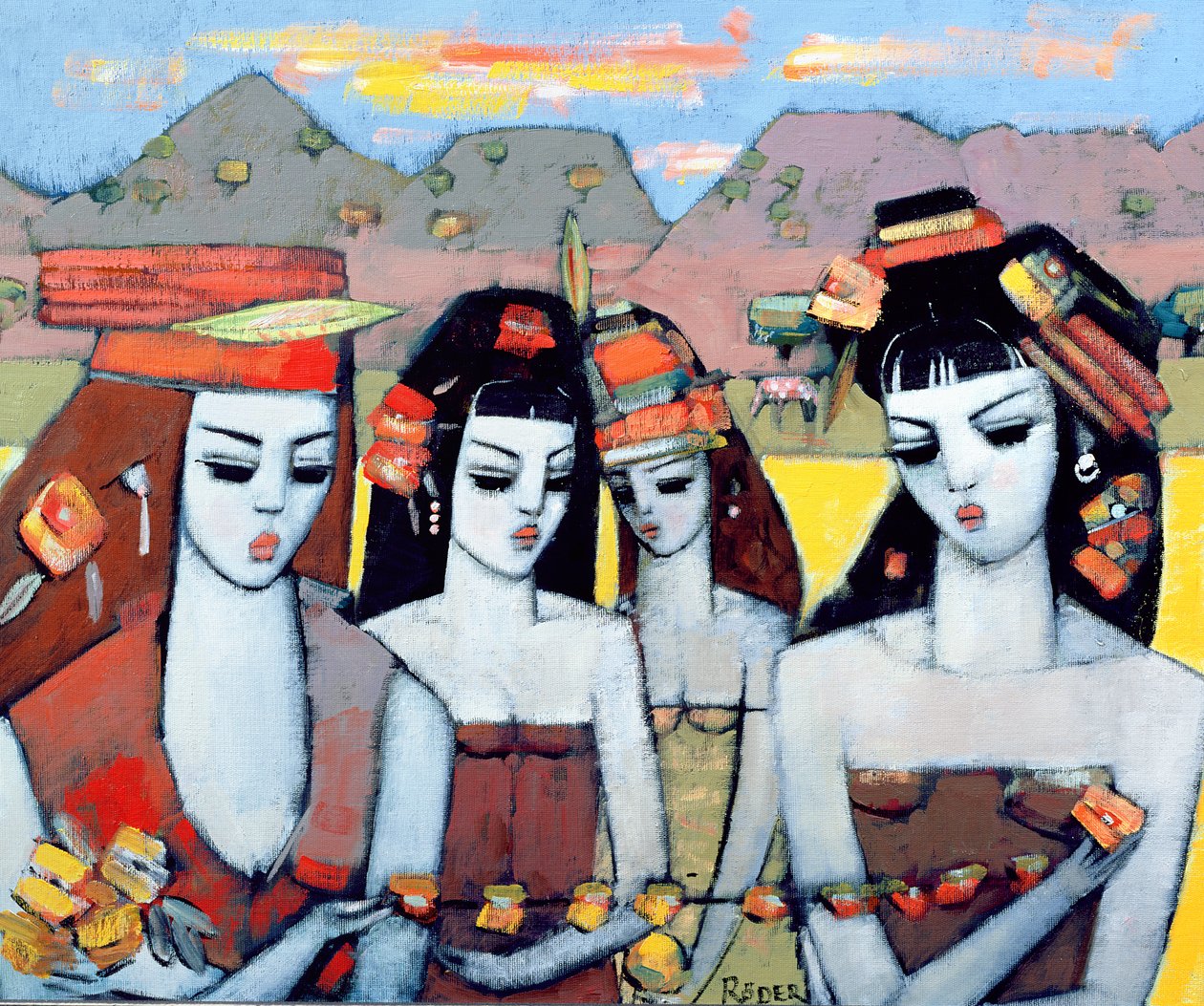 Four from Ys, 2004 by Endre Roder