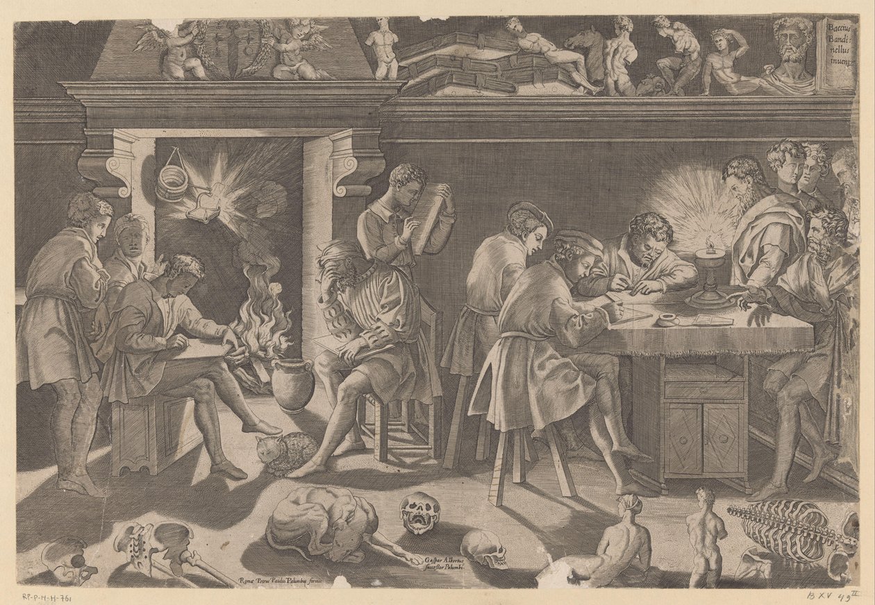 Academy of Sculptor Baccio Bandinelli by Enea Vico