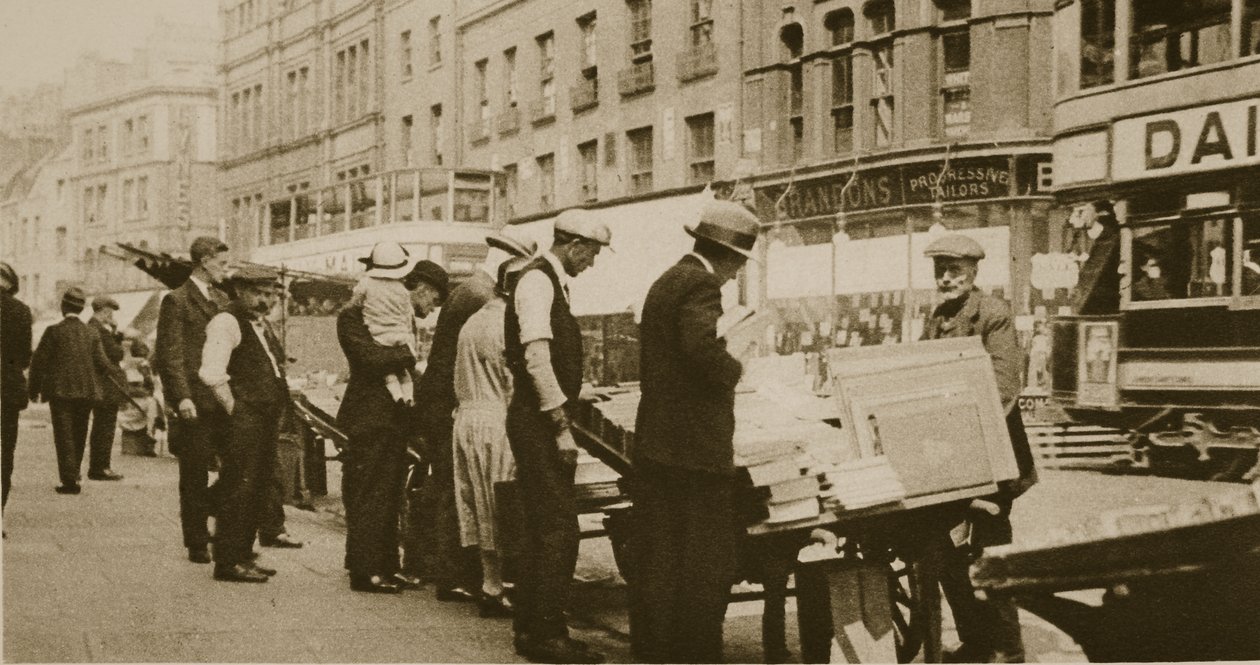 An open-air bookmarket, Shoreditch by English Photographer