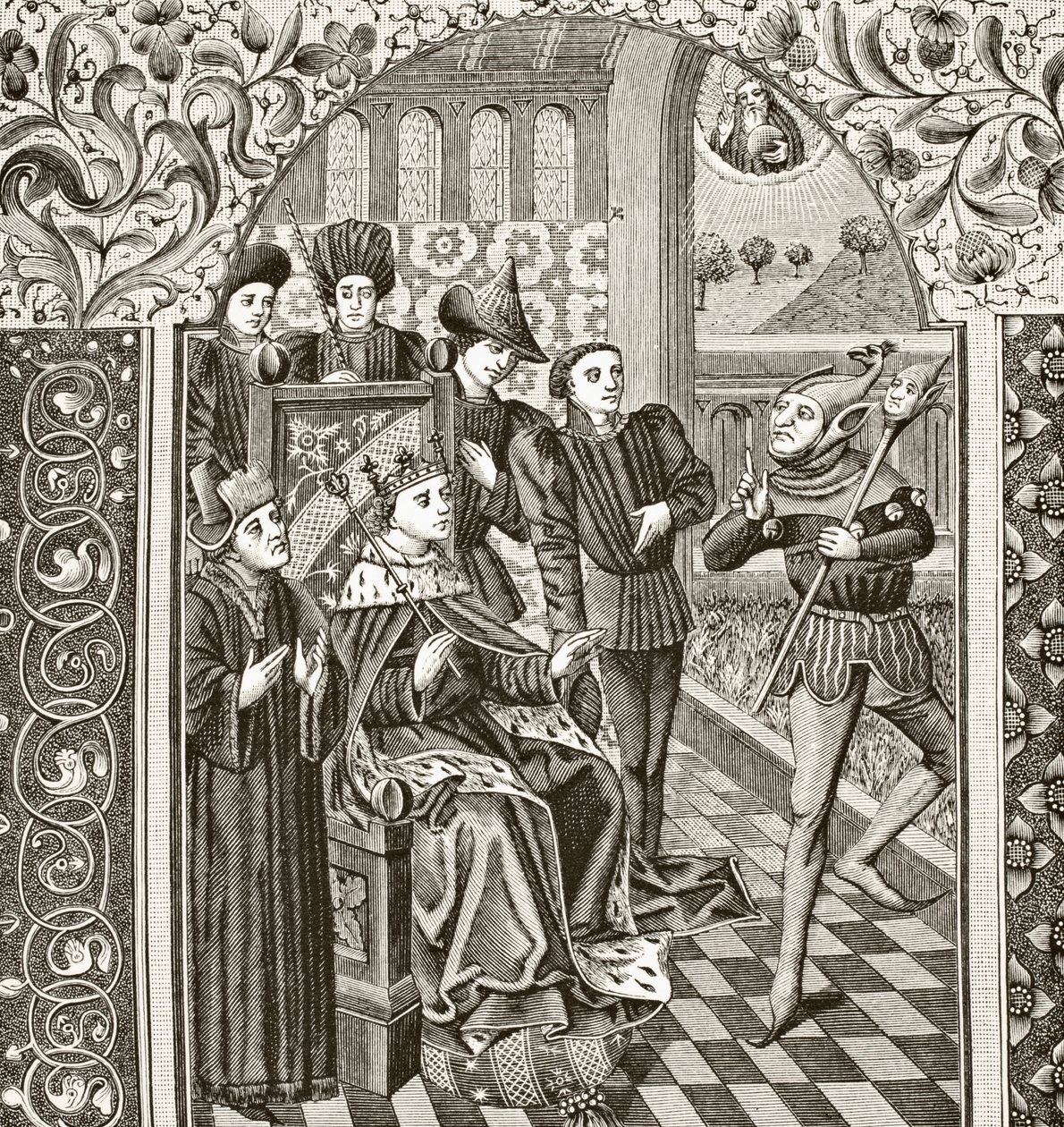 A Court Jester by English School: Buy fine art print