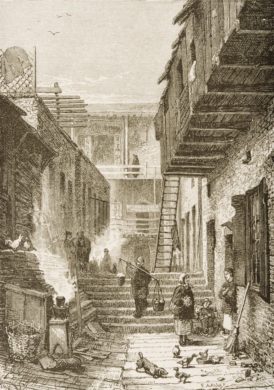 Alley in Chinatown, San Francisco, California, from 