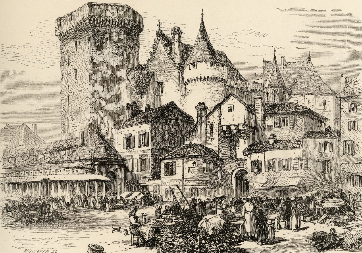 Angouleme, France, illustration from 