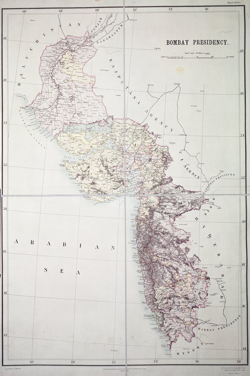 Bombay Presidency, 1890 by English School