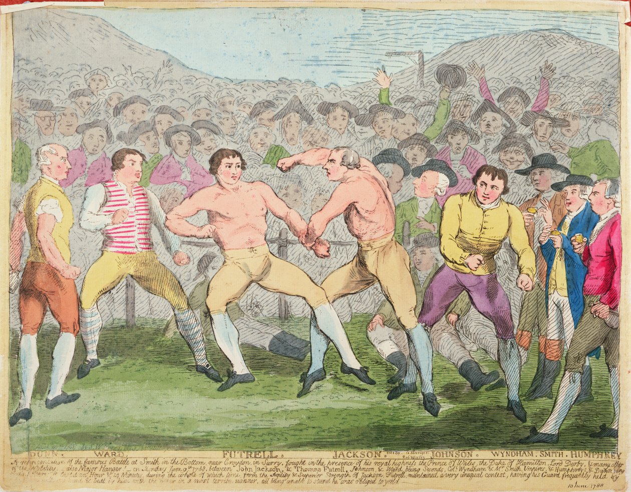 Boxing Match, 10th June 1788 by English School