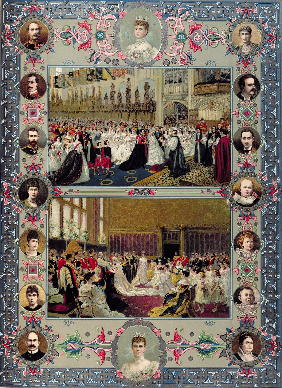 British Royal Wedding Memorabilia, 1897 by English School