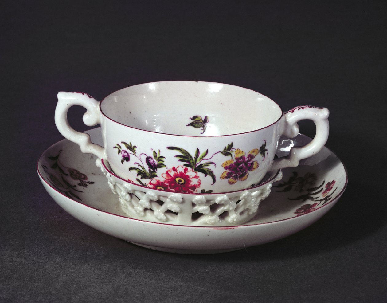 Derby trembleuse cup and saucer, c.1758 by English School