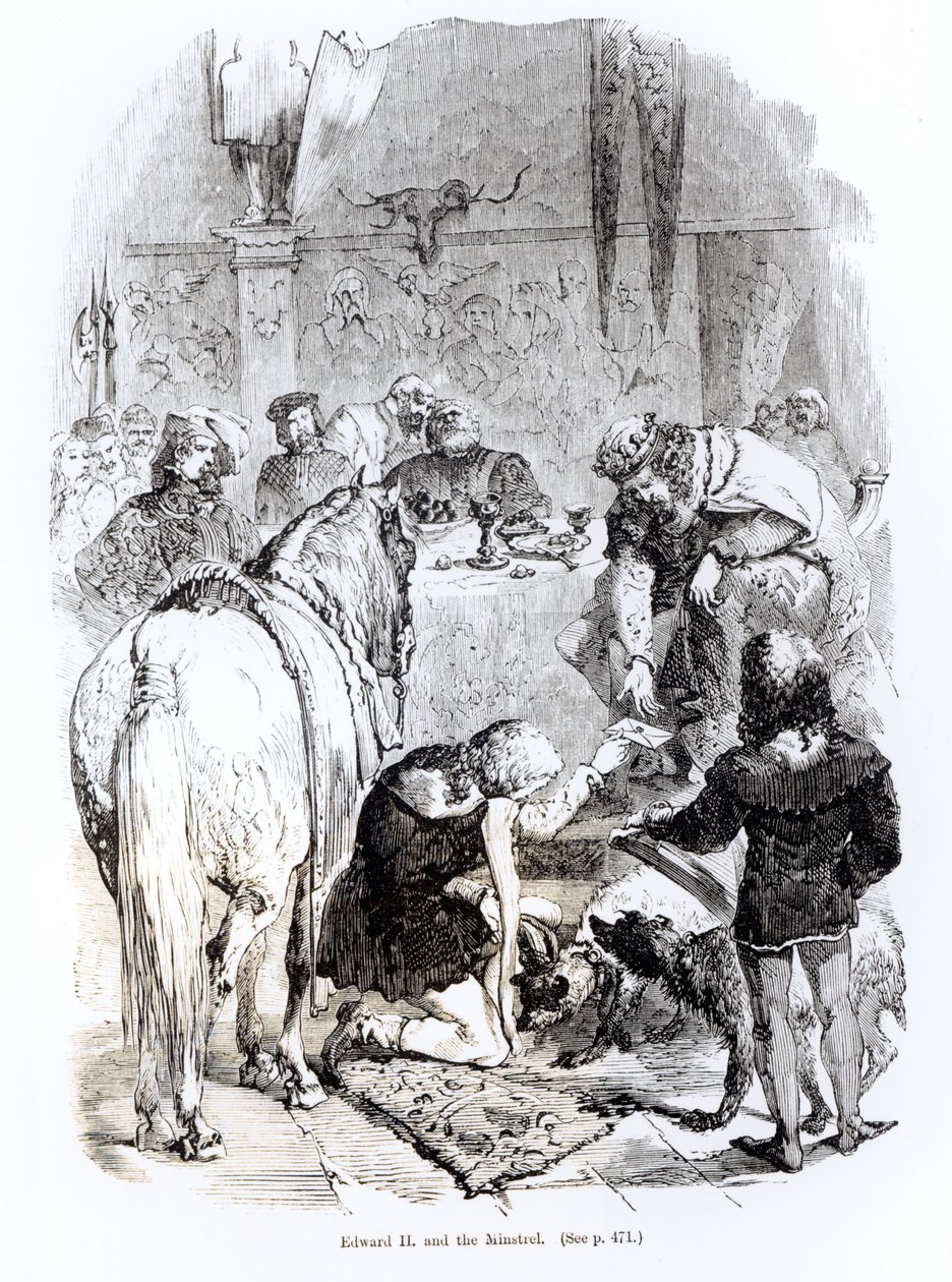 Edward II and the Minstrel by English School