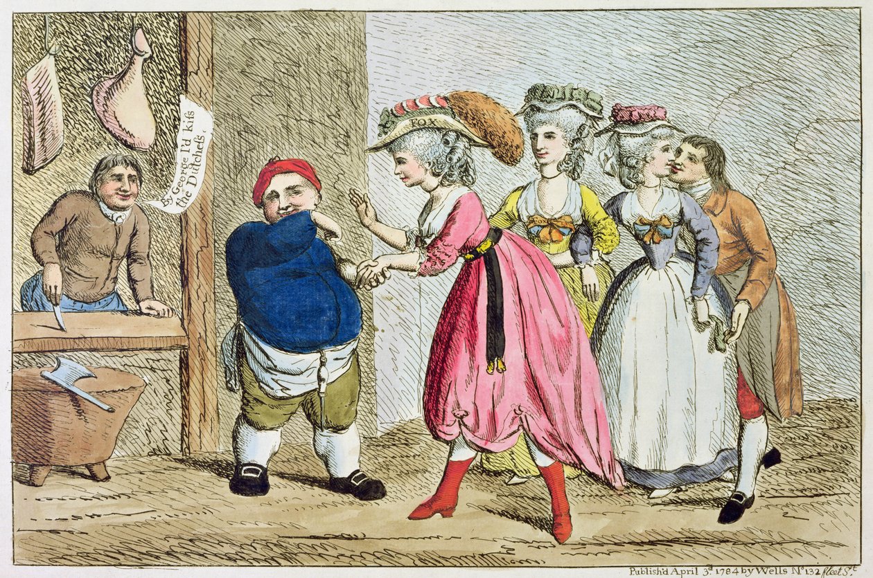 Female Influence, or, the Devonshire Canvas, 1784 by English School
