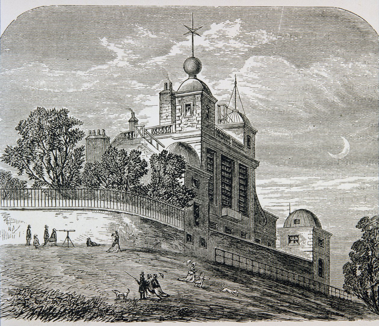 Greenwich Observatory, England, from 