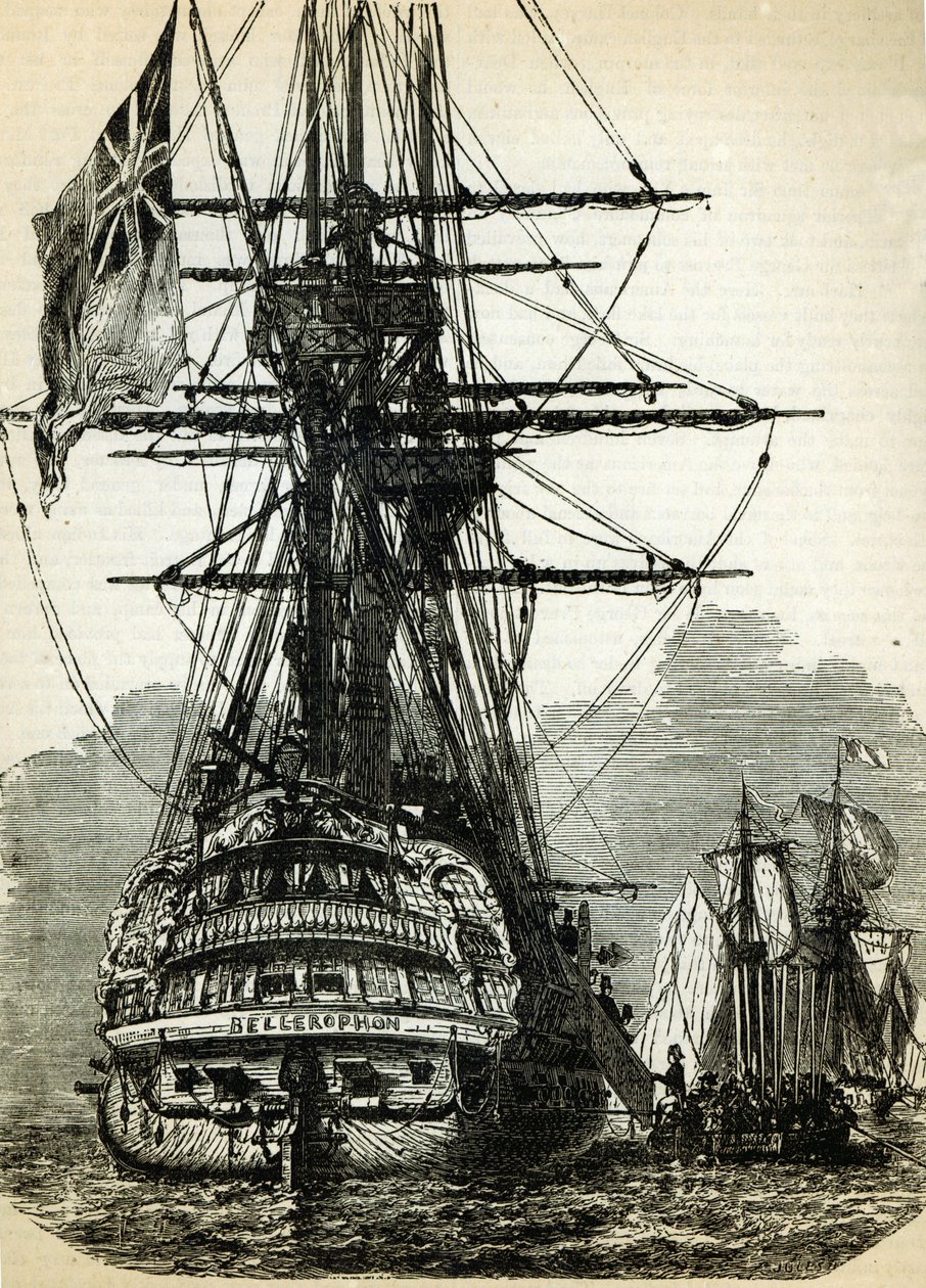 Napoleon Surrendering to Captain Maitland on Board the Bellerophon by English School