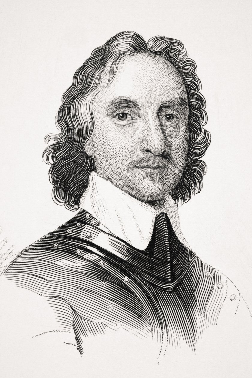 Oliver Cromwell, illustration from 