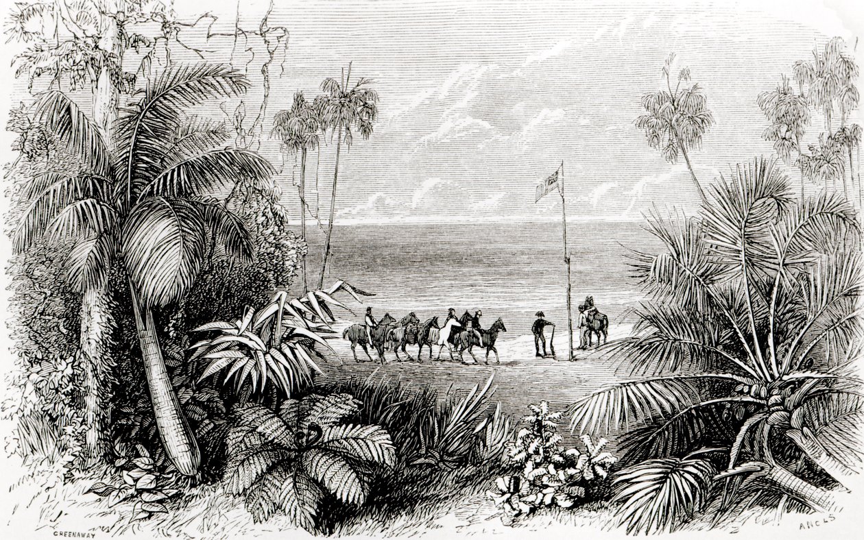 Planting the Flag on the Shores of the Indian Ocean by English School