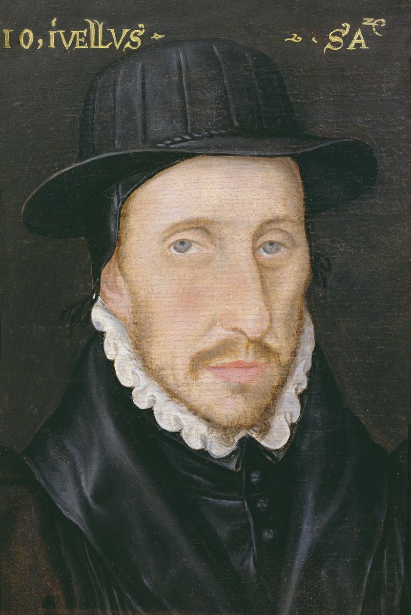 Portrait of John Jewell, Fellow of Corpus Christi College, Oxford and Bishop of Salisbury by English School