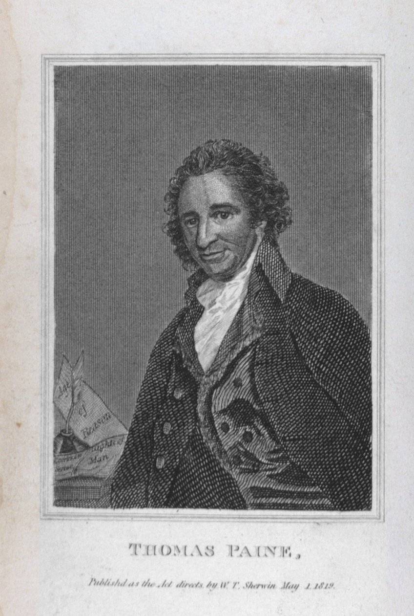 Portrait of Thomas Paine from Volume I of 