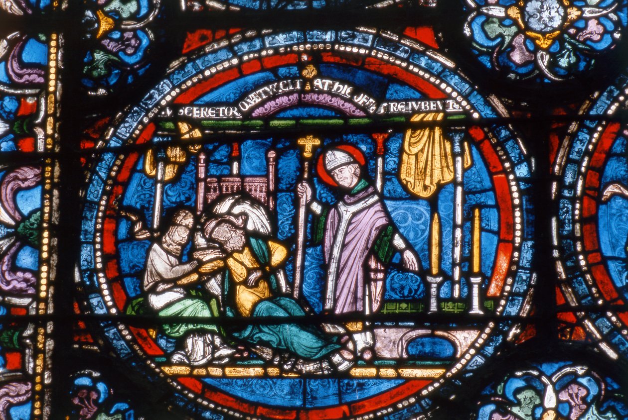 Scene from the Life of St. Thomas a Becket, Trinity Chapel Windows by English School