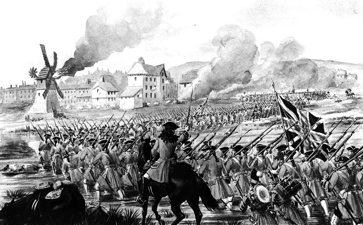 The Battle of Blenheim by English School