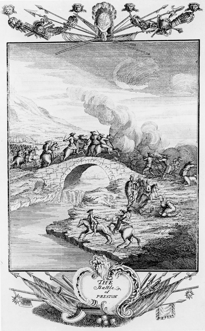 The Battle of Preston, 20th August 1648 by English School