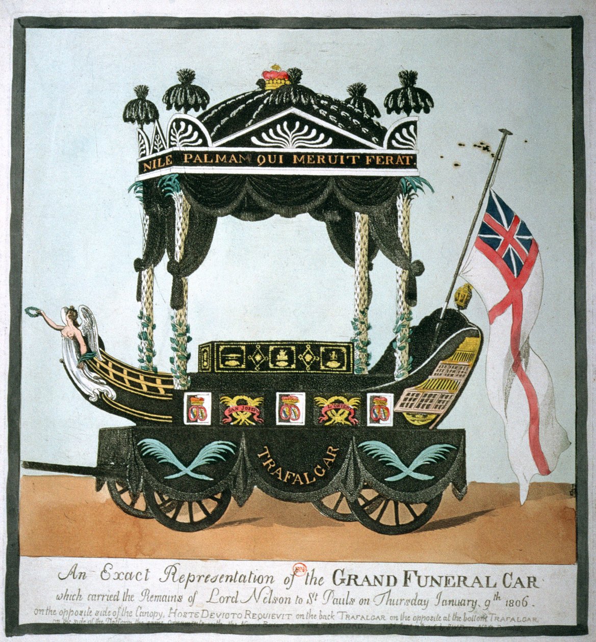 The Funeral of Lord Nelson (1758-1805) on 9th January 1806 by English School