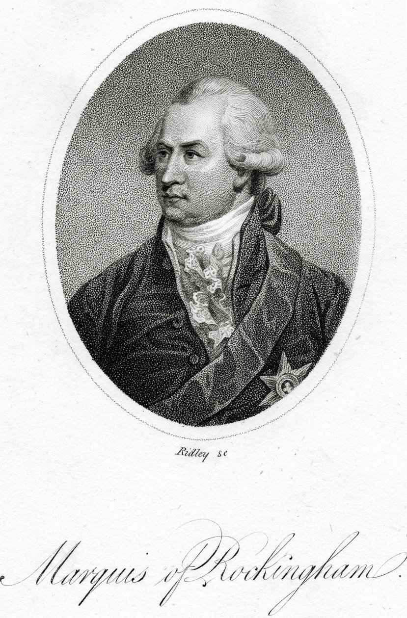 The Marquis of Rockingham (engraved by William Ridley, from 