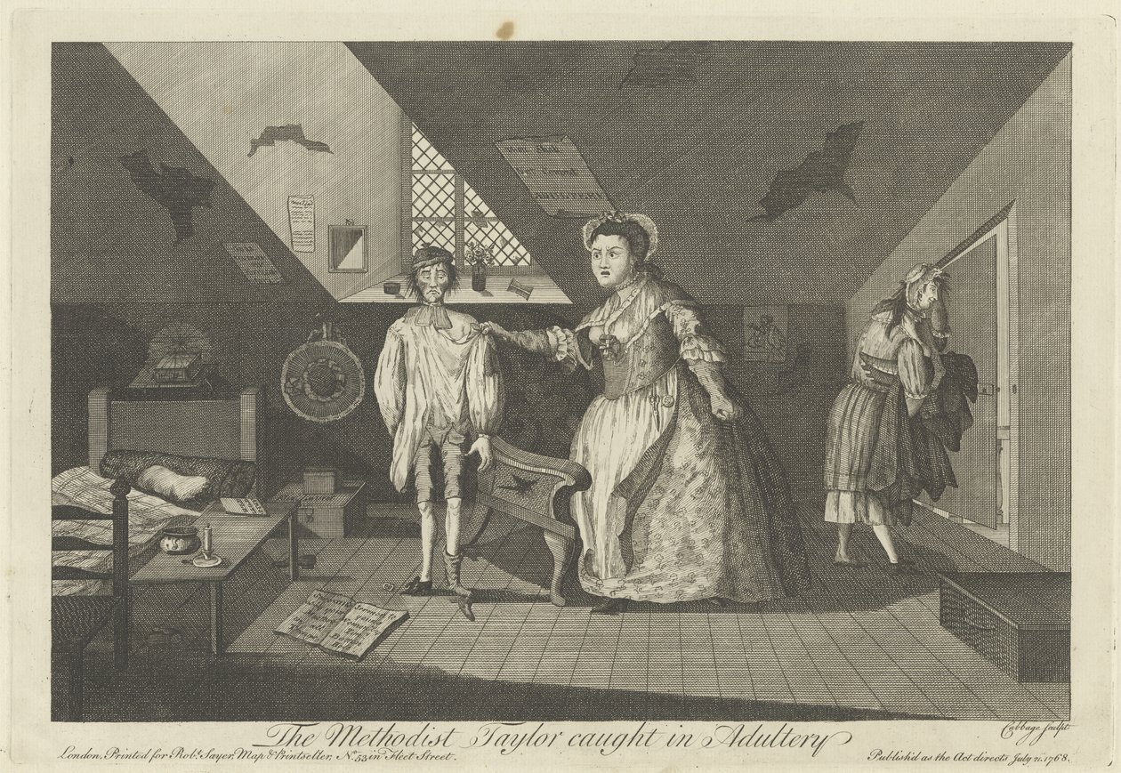 The Methodist Taylor Caught in Adultery, 1768 by English School