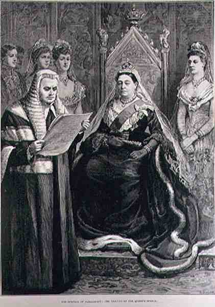 The Opening of Parliament: The Reading of the Queen