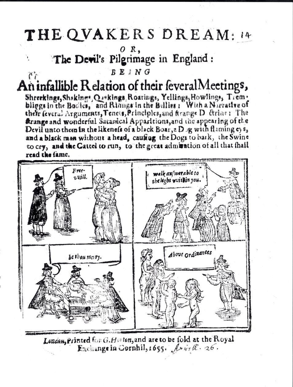 The Quakers Dream or The Devil's Pilgrimage in England