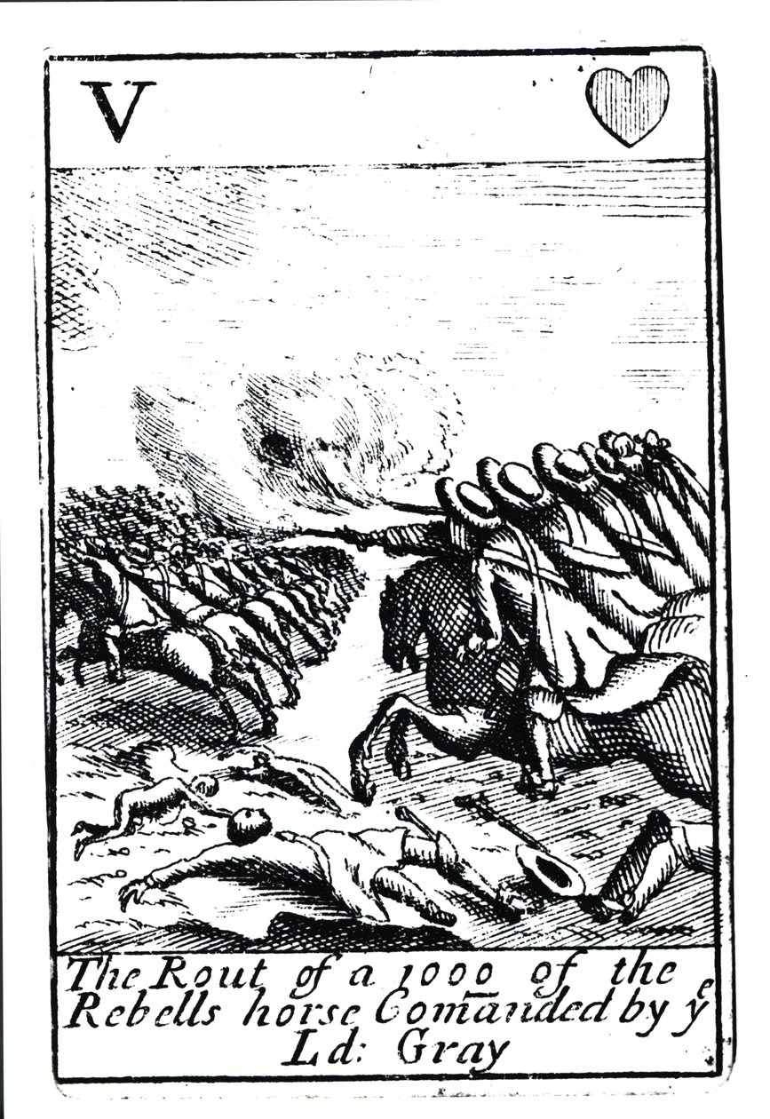 The Rout of 1000 of the Rebels at the Battle of Sedgemoor, 6th July 1685 by English School