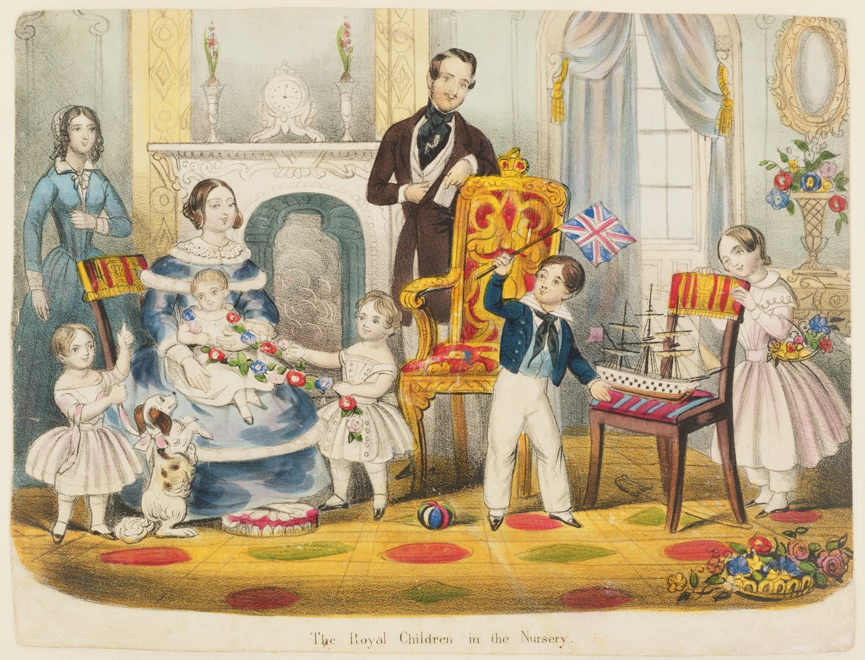 The Royal Children in the Nursery by English School
